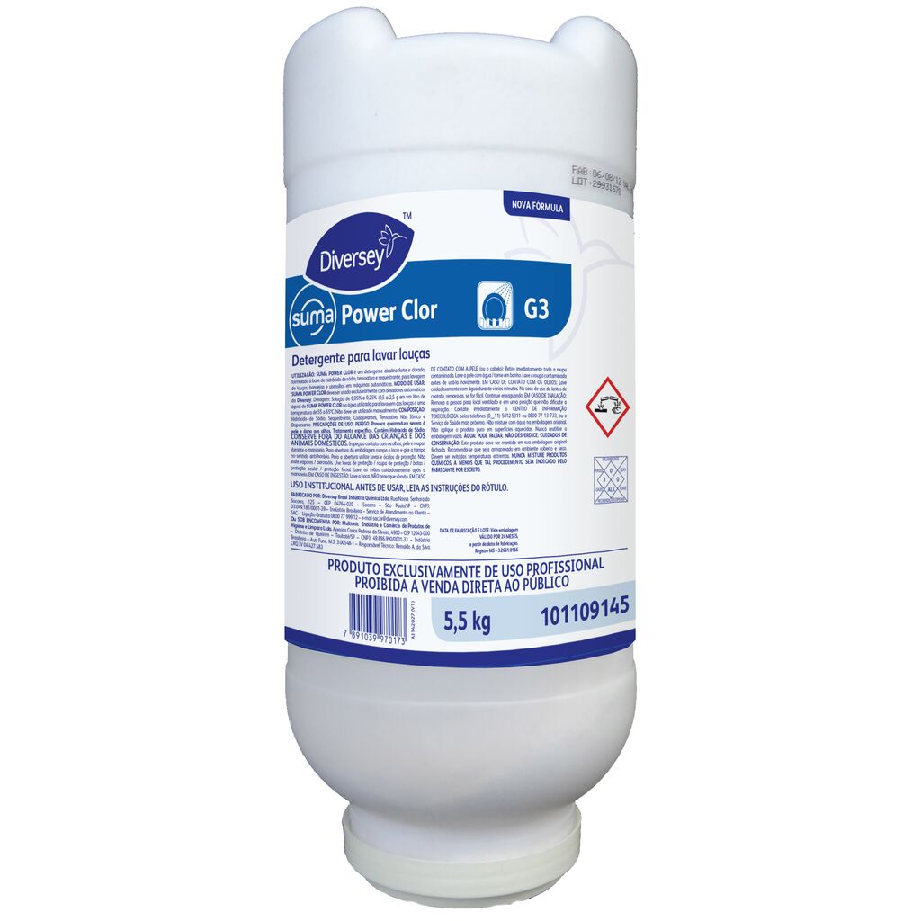 SUMA POWER CLOR 2x5.5kg - DETERGENTE PARA LAVAR LOUÇAS